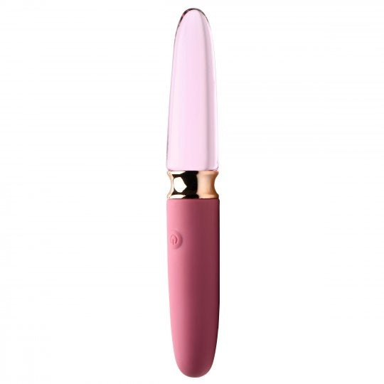 Enhance Pleasure with Rosé: Dual-Ended Smooth Silicone and Glass Vibrator